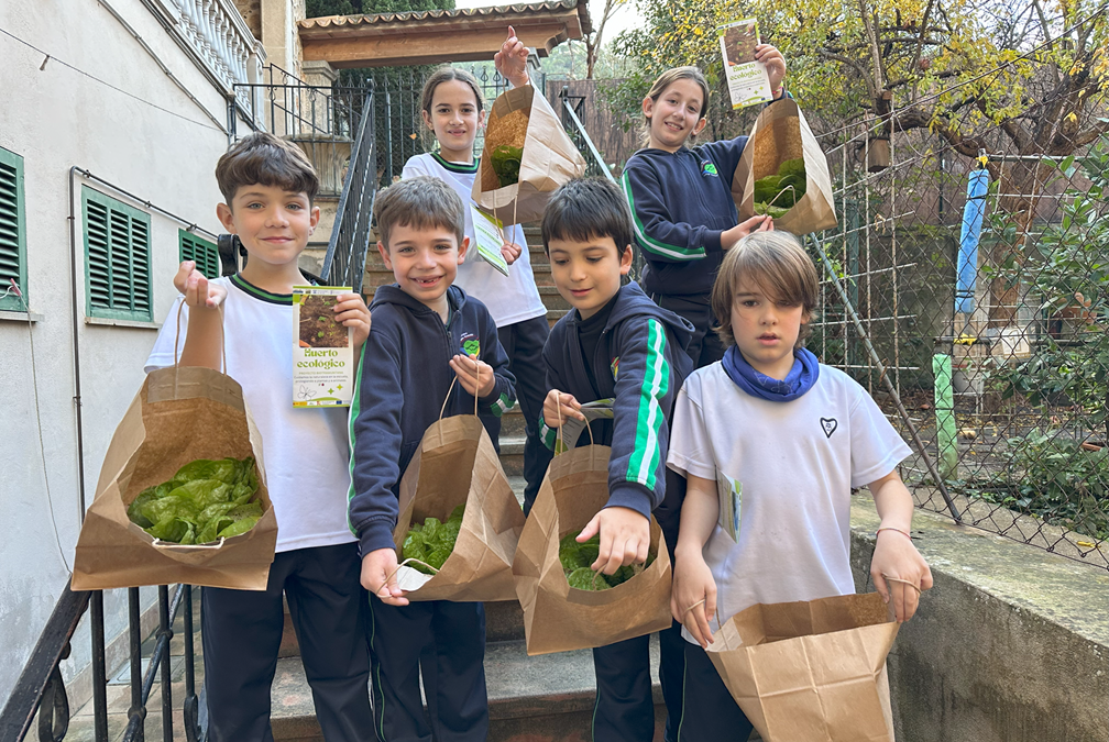 L’alumnat de 3r de primària recull les lletugues del primer trimestre